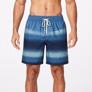 Ninovino Mens Blue Green Swim Trunks Size 34